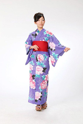 浴衣「牡丹」