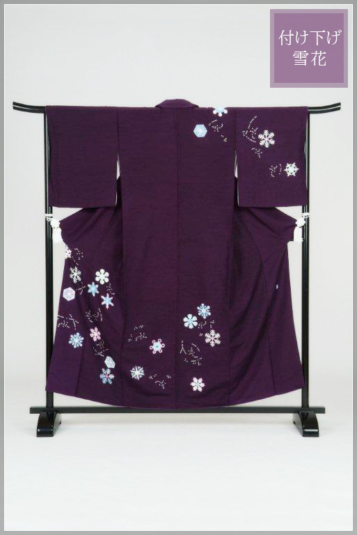 付け下げ「雪華」