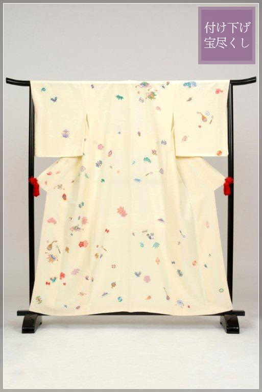 付け下げ「宝尽くし」